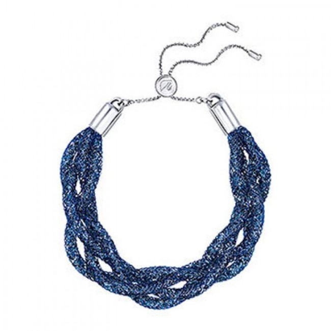Swarovski Bracciale Stardust Braided intreccio blu - 5239031