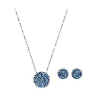 Swarovski Kristall Halskette und Ohrringe Set kleine Blu-5225733 Spaß