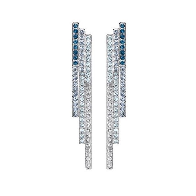 Swarovski Ohrringe baumeln Doppel-Flüssigkeit 5216871