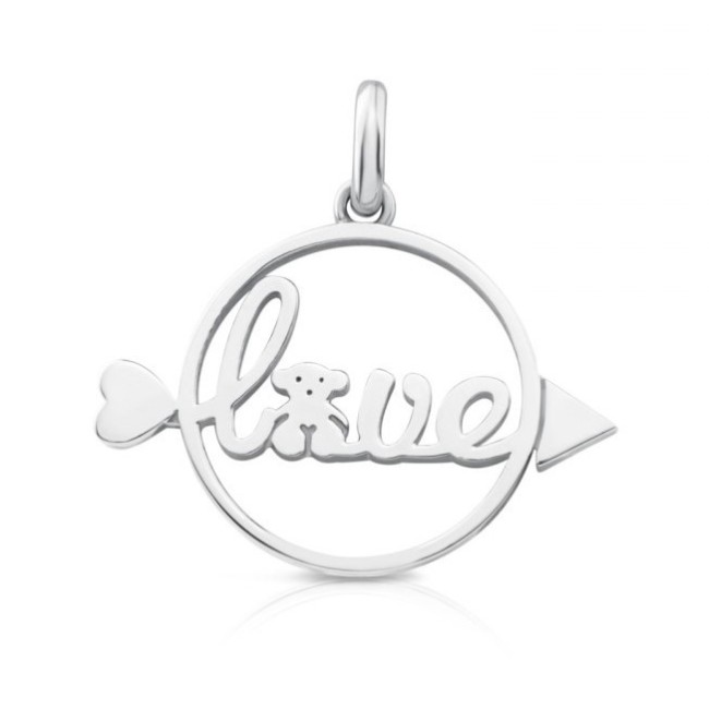 Pendente medio Tous San Valentino Love con Freccia in argento