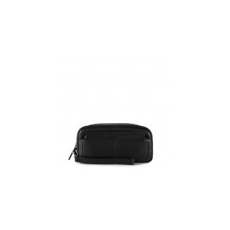 Black leather pouch black-AC3971S88/N Piquadro Iguazu