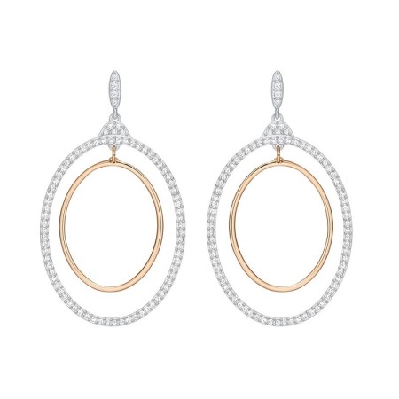 Swarovski Orecchini cerchio pendente Gilberte Bianco - 5278287