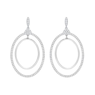 Kreis Ohrringe Swarovski Anhänger Gilberte weiß-5279777