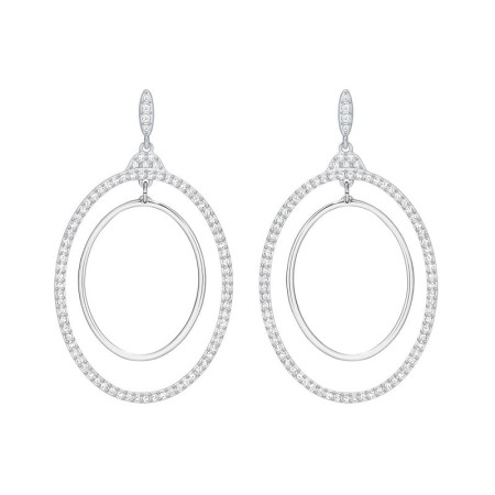 Swarovski Orecchini cerchio pendente Gilberte Bianco - 5279777