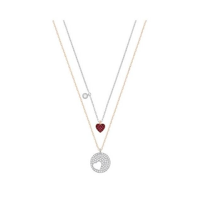 Swarovski Crystal pendants Set Wishes red heart-5255351
