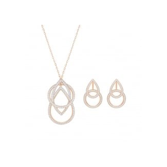 Genius Set Swarovski Crystal Necklace and earrings-5292395