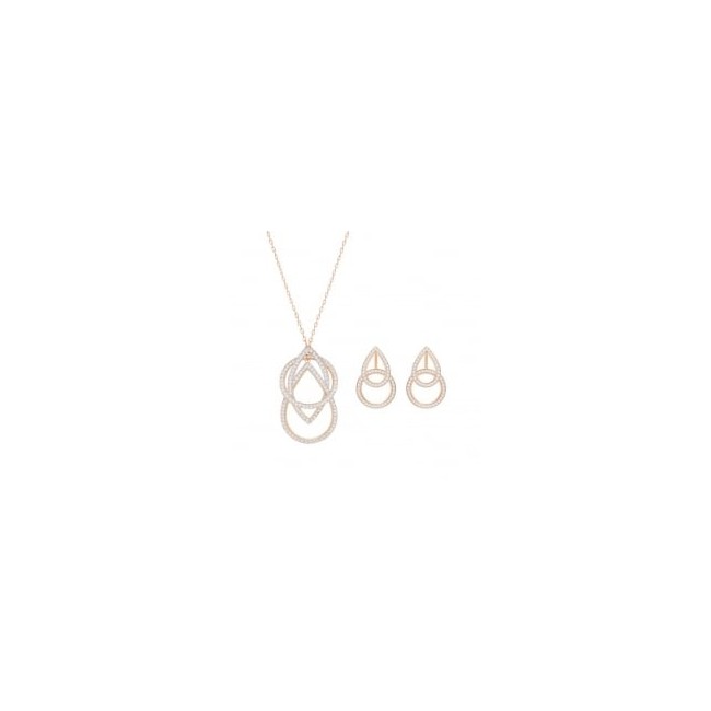 Genius Set Swarovski Crystal Necklace and earrings-5292395
