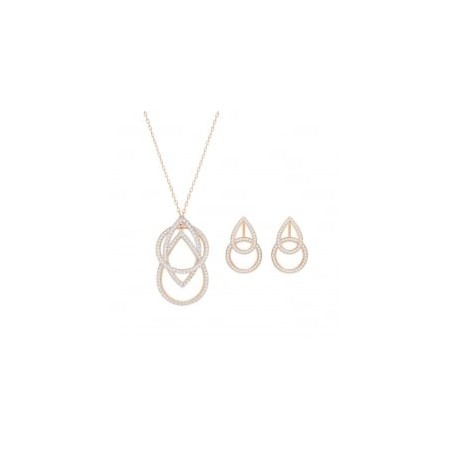 Genie Set Swarovski Kristall Halskette und Ohrringe-5292395