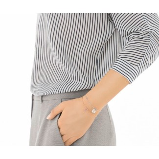 Swarovski Crystal Set key and padlock Bracelet Wishes-5272251