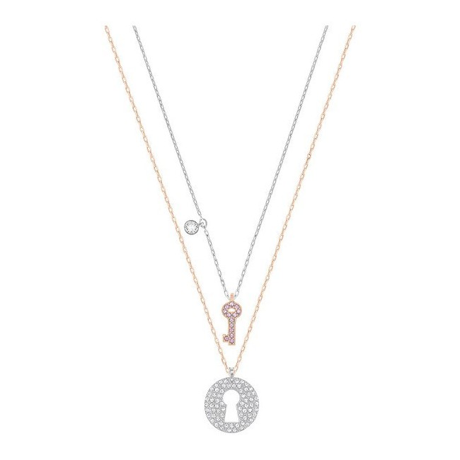 Swarovski Set di pendenti Crystal Wishes chiave rosa - 5272240