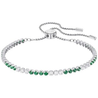 Swarovski Braccialetto Subtle tennis Verde - 5274304