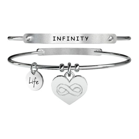 Bracciale Kidult Cuore Infinito rigido in acciaio lucido - 231650