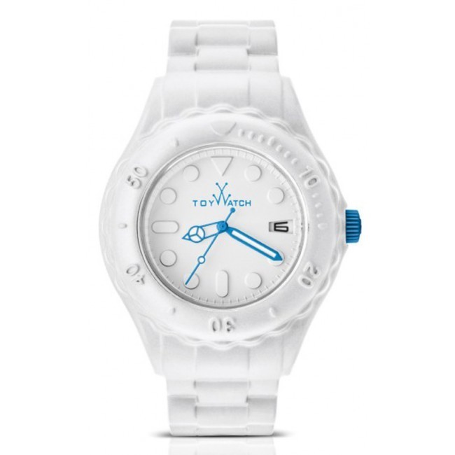 Toy Watch weiß-blauen Toyfloat-SF01WH zu sehen