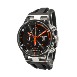 Locman watches Montecristo Crono Quartz Black and orange Ref. 510