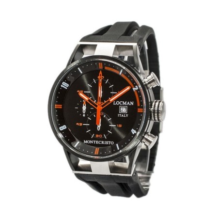 Locman watches Montecristo Crono Quartz Black and orange Ref. 510