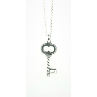 Eight large silver key necklace Jewelry line Torcolo