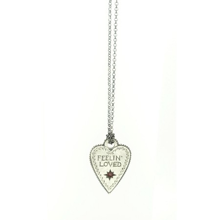 Eight great heart Jewelry necklace Feelin' Loved Red Sapphire