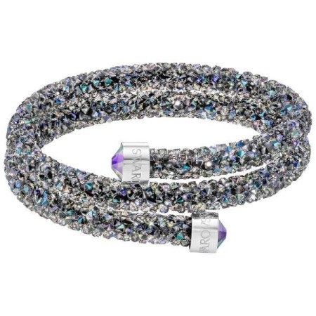 Doppelte wickeln Sie Armband Lila Swarovski Crystaldust S-5292441