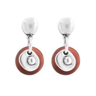 Nacaroni Ohrringe 1 Mikron Drop de50 Silber