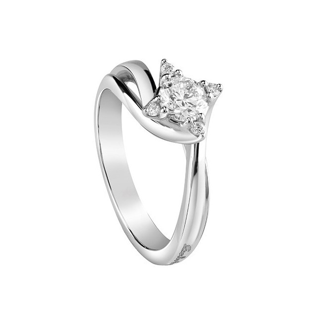 Ring Weißgold und leicht glänzende Sammlung-Salvini 20072881