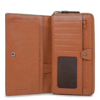 Women's wallet with coin case leather Piquadro KOLYMA