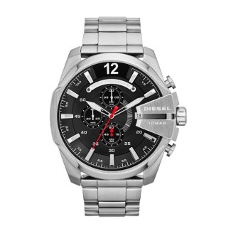 Diesel Uhr Crono DZ4308 Mega Stahl rote Hand-Chef