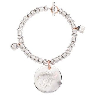 Bracciale Civita Queriot Abbracciami con Moneta, Tu e Casetta