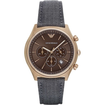 Cronografo multifunzione uomo Emporio Armani Zeta crono pelle - AR1976