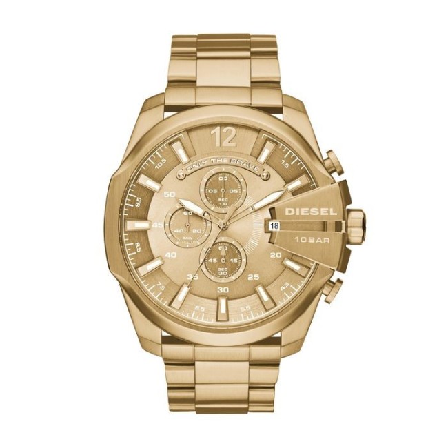 Diesel Men's Chronograph Watch Golden-DZ4360 Mega Chief
