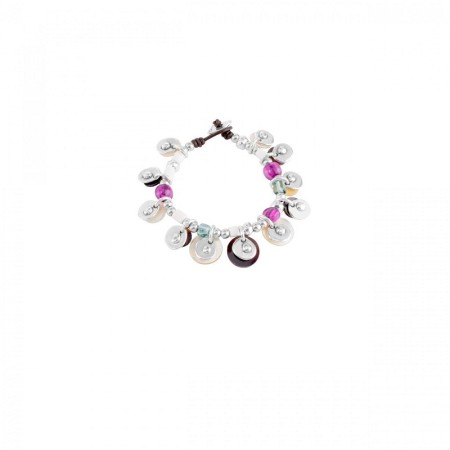 Bracciale Esmeralda multicolor Uno de50 - PUL1535MCLMTL