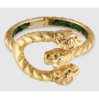 Bracciale Gucci Dionysus oro giallo con Smalto e Tsavoriti - YBA458780001