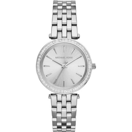 Michael Kors watch woman give Us silver with swarovski crystal-MK3364