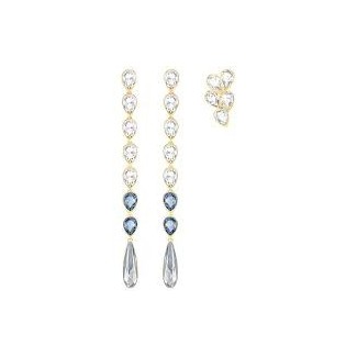 Swarovski blau und gold Anhänger Ohrringe Set Gipsy-5264975
