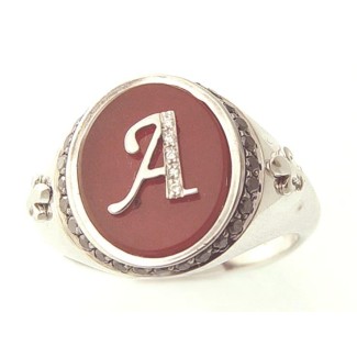 Anello lettera A in oro 18kt - AB13346A