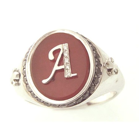 Anello lettera A in oro 18kt - AB13346A