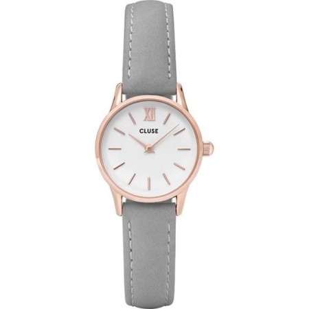 CLUSE quartz grey leather Woman Vedette-CLUCL50009