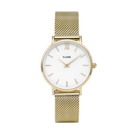 CLUSE orologi Minuit placcato oro maglia milanese - CLUCL30010