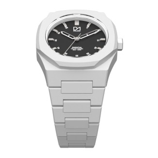 Watch white octagonal ring-Milan line D1 Essential ES03