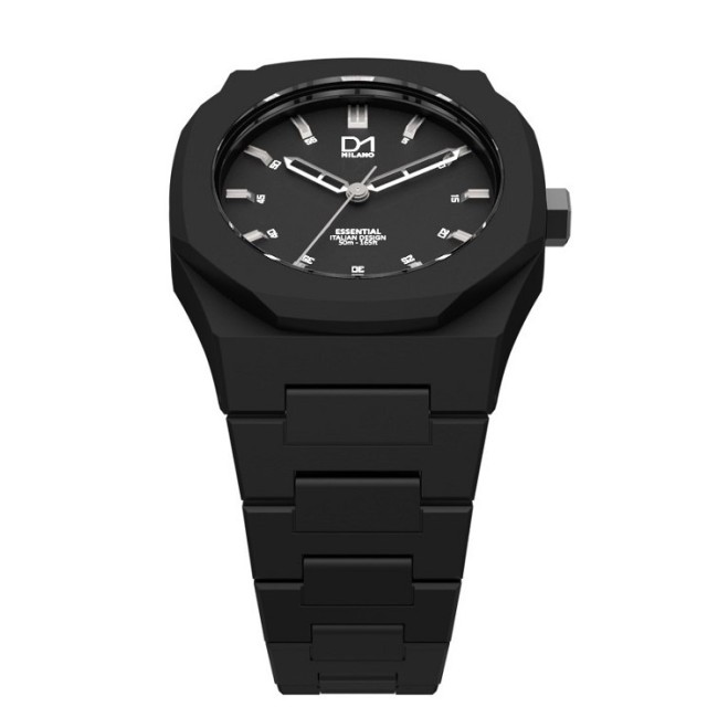 Sehen Sie schwarze achteckige Ring-Mailand Linie D1 wesentliche ES01