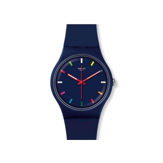 Originale neue Swatch Gent Armbanduhr blau-SUOZ261 aufpeppen