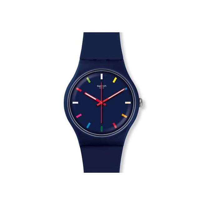 Originale neue Swatch Gent Armbanduhr blau-SUOZ261 aufpeppen