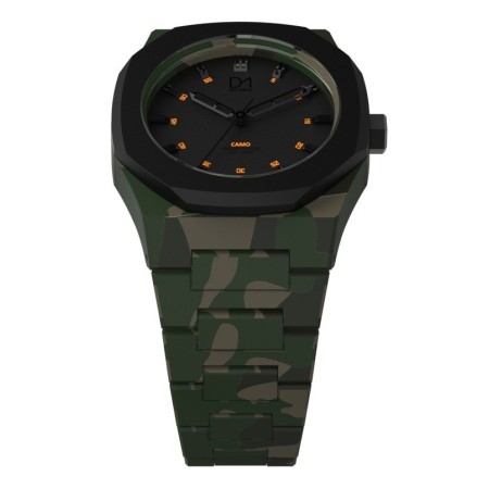 Camouflage Camo achteckigen Ring Linie D1 Mailand Uhr