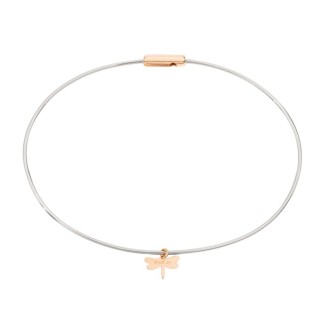 Civita Queriot Mon Histoire Steel Bracelet with Libellula Ma Liberté