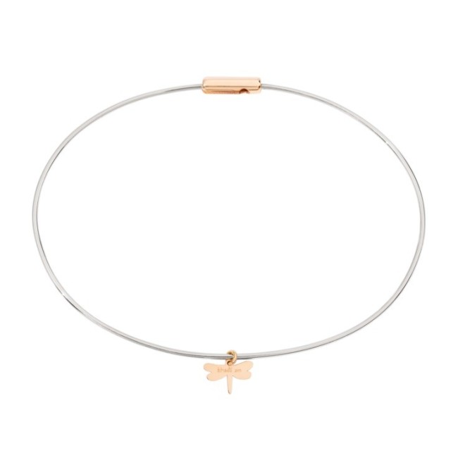 Civita Queriot Mon Histoire Steel Bracelet with Libellula Ma Liberté