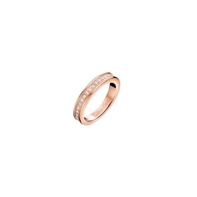Calvin Klein Ring Frau Haken Rosé und Swarovski - KJ06PR140107