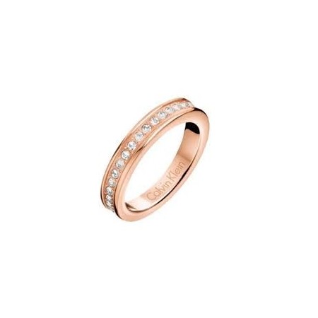 Calvin Klein Ring Frau Haken Rosé und Swarovski - KJ06PR140107