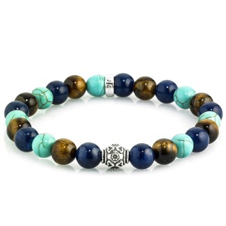 Elasticated multicolor elastic woman tassel bracelet - COLORADO