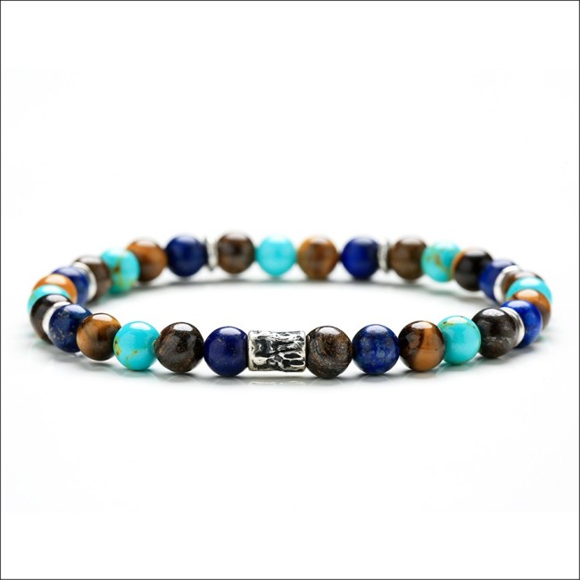 Bracciale Gerba uomo donna multicolor elastico - ROCK COLORED
