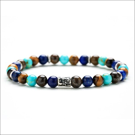 Bracciale Gerba uomo donna multicolor elastico - ROCK COLORED