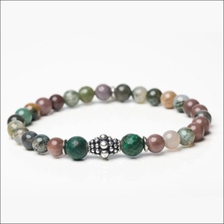 Elastische multicolor elastische Frau Quaste Armband - WALD